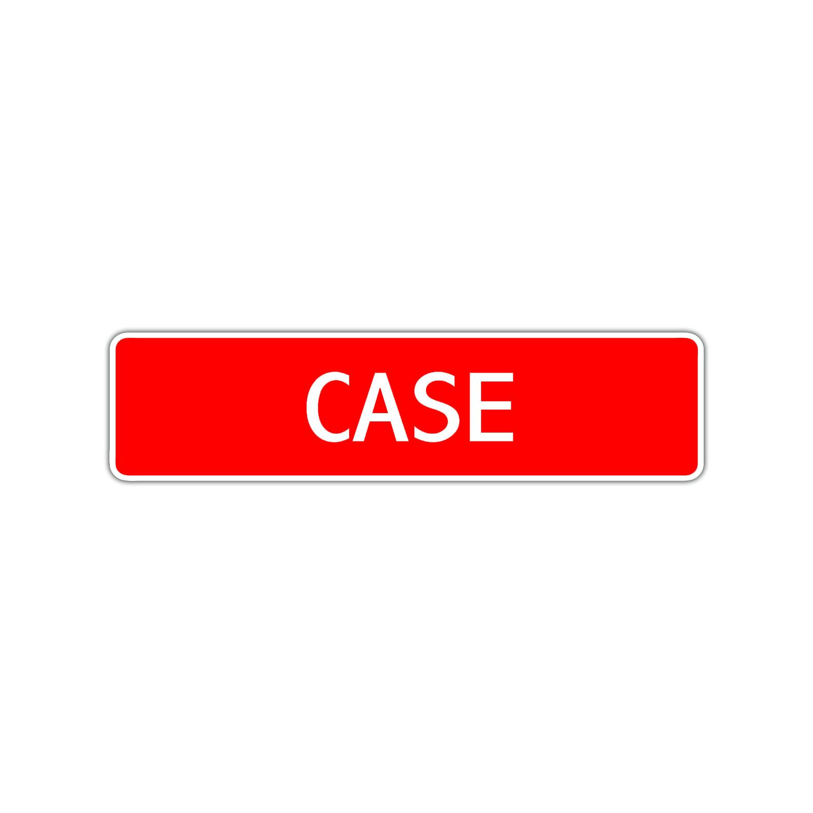 Case Street Sign Room Home Décor Children’s Name Gift Aluminum Metal Plate