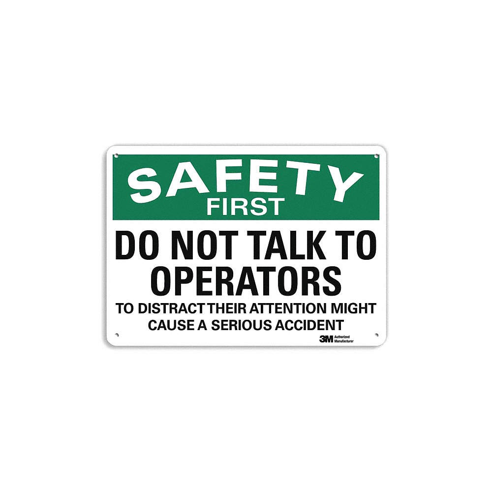 LYLE U7-1178-NP_10X7 Facility Sign,7 inx10 in,Plastic 44VC12