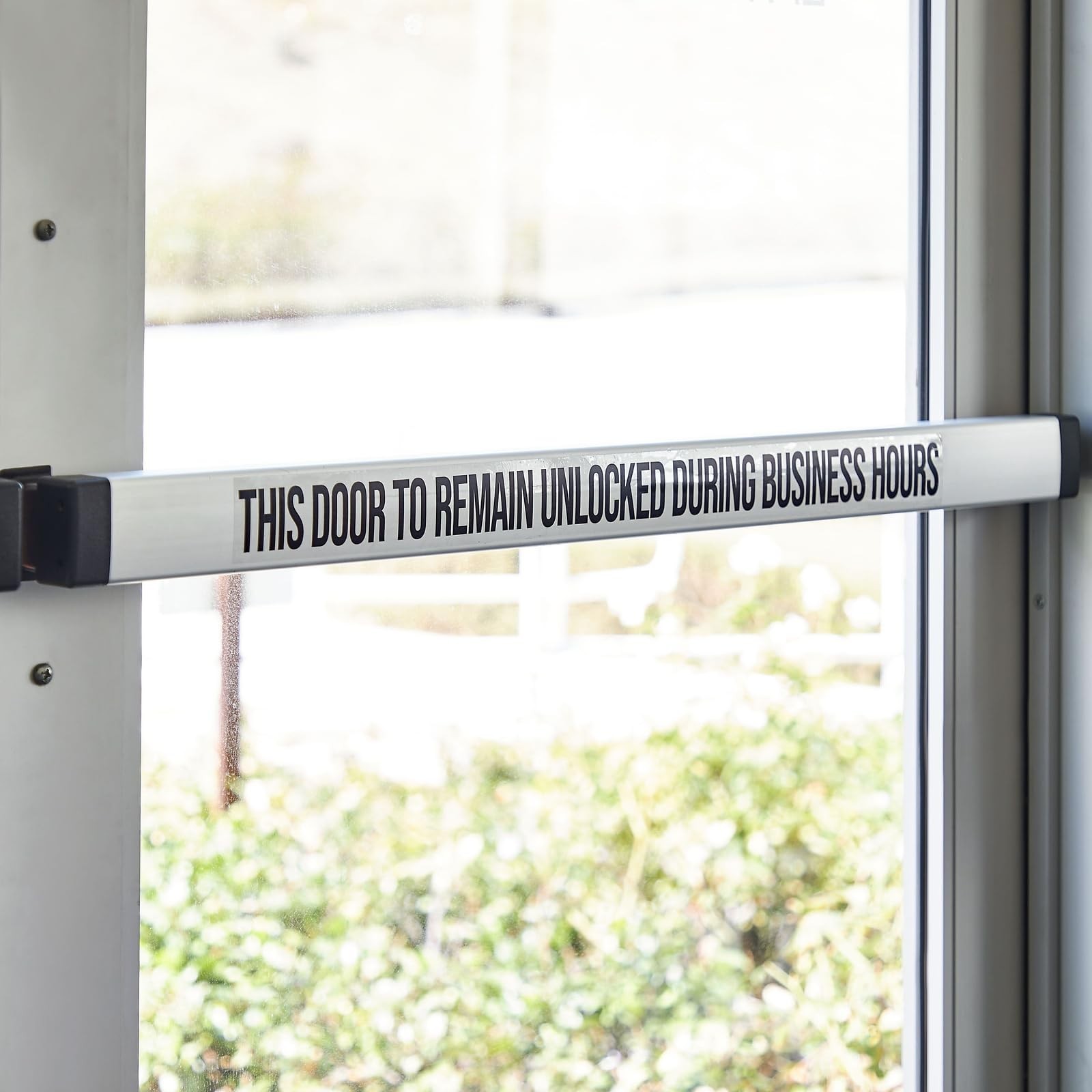 Stockroom Plus This Door to Remain Unlocked During Business Hours Sign (10 Pa…