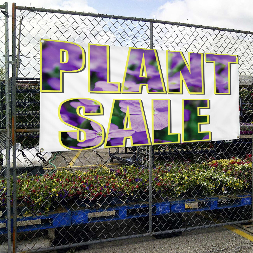 Vinyl Banner Multiple Sizes Plant Sale Outdoor Advertising Printing B Business