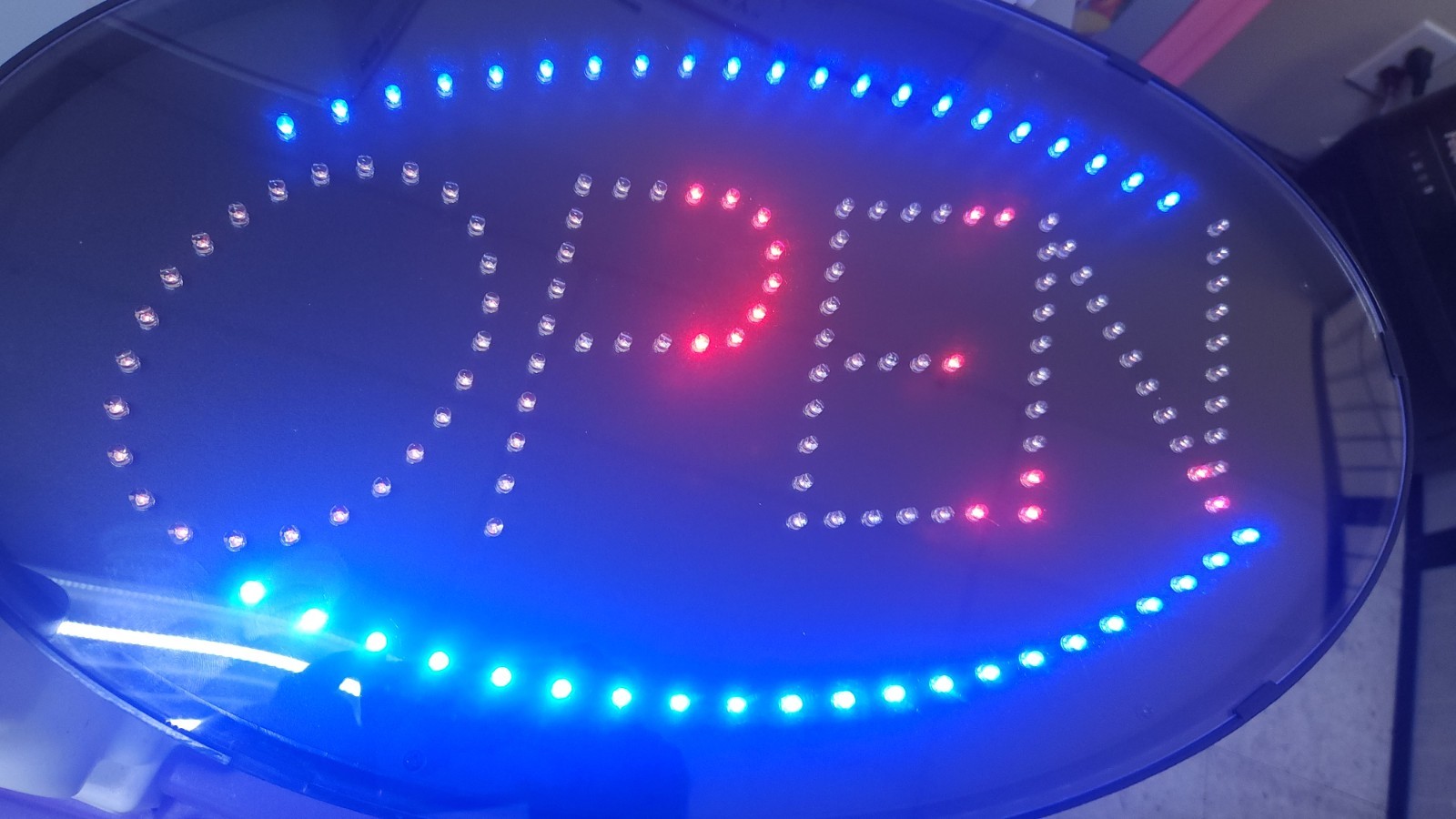 LED Open Sign 19in Neon Light Bright For Restaurant Bar Pub Store Shop Business