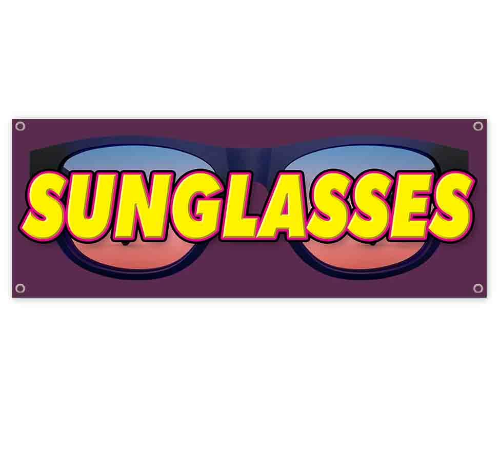 SUNGLASSES Advertising Vinyl Banner Flag Sign Many Sizes SHADES GLASSES