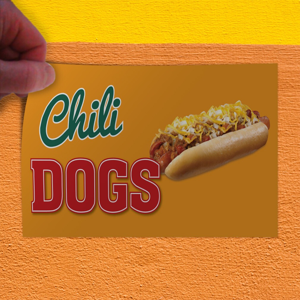 Decal Stickers Chili Dogs Outdoor Advertising Printing A Vinyl Store Sign Label