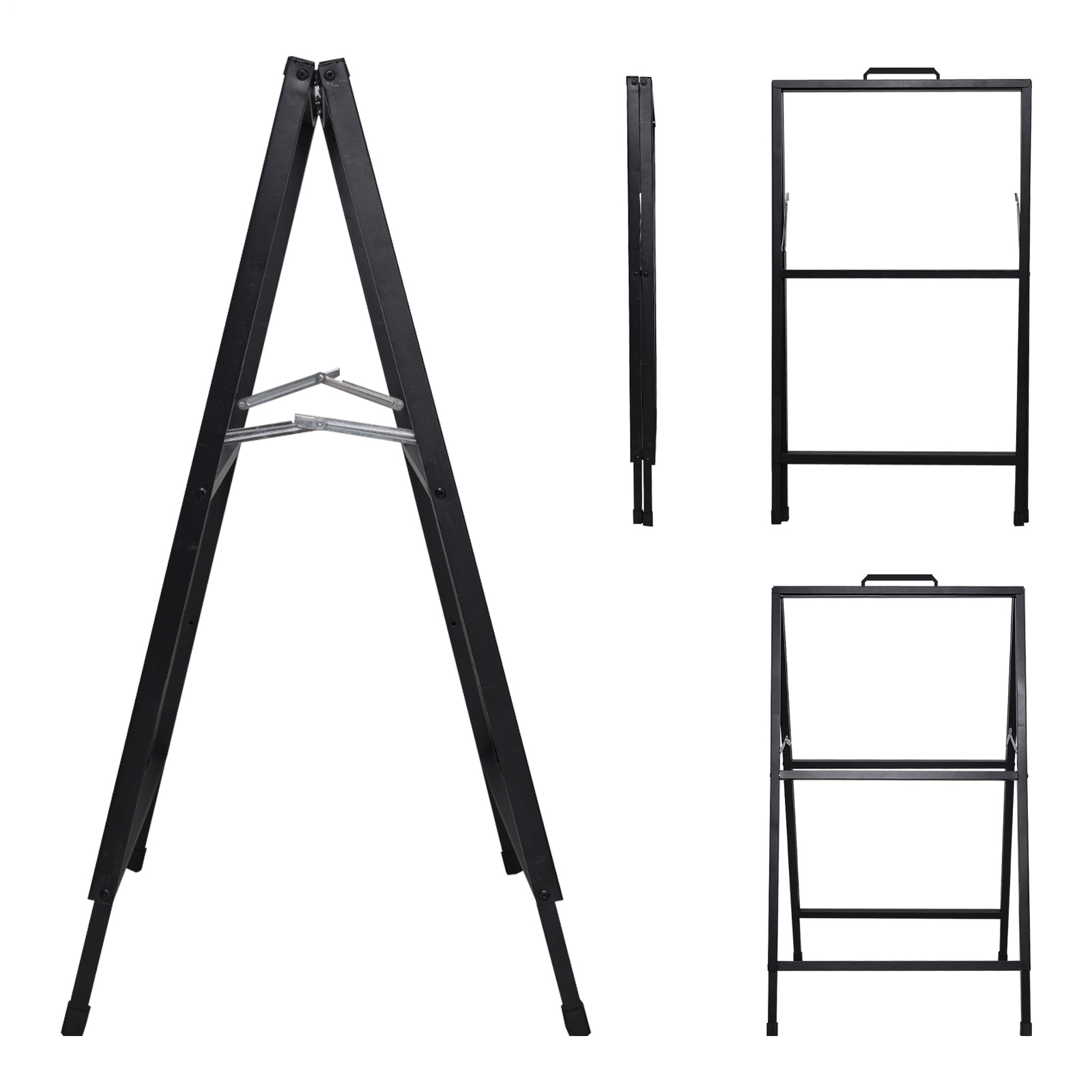 Double Side Sign Poster Metal Stand Advertising Display Board For Commercial