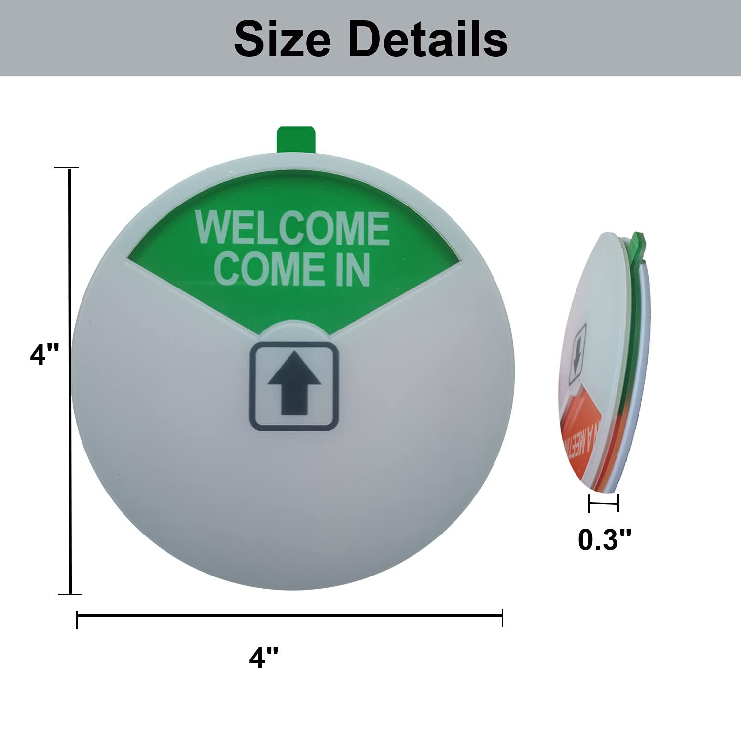 Privacy Sign Out of Office/Please Come In/In a Meeting Sign White 3 Pack