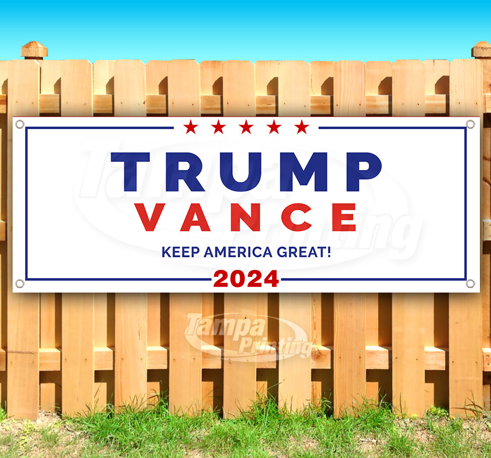 TRUMP VANCE 2024 MAGA FJB Banner Flag Sign Vinyl SB00078