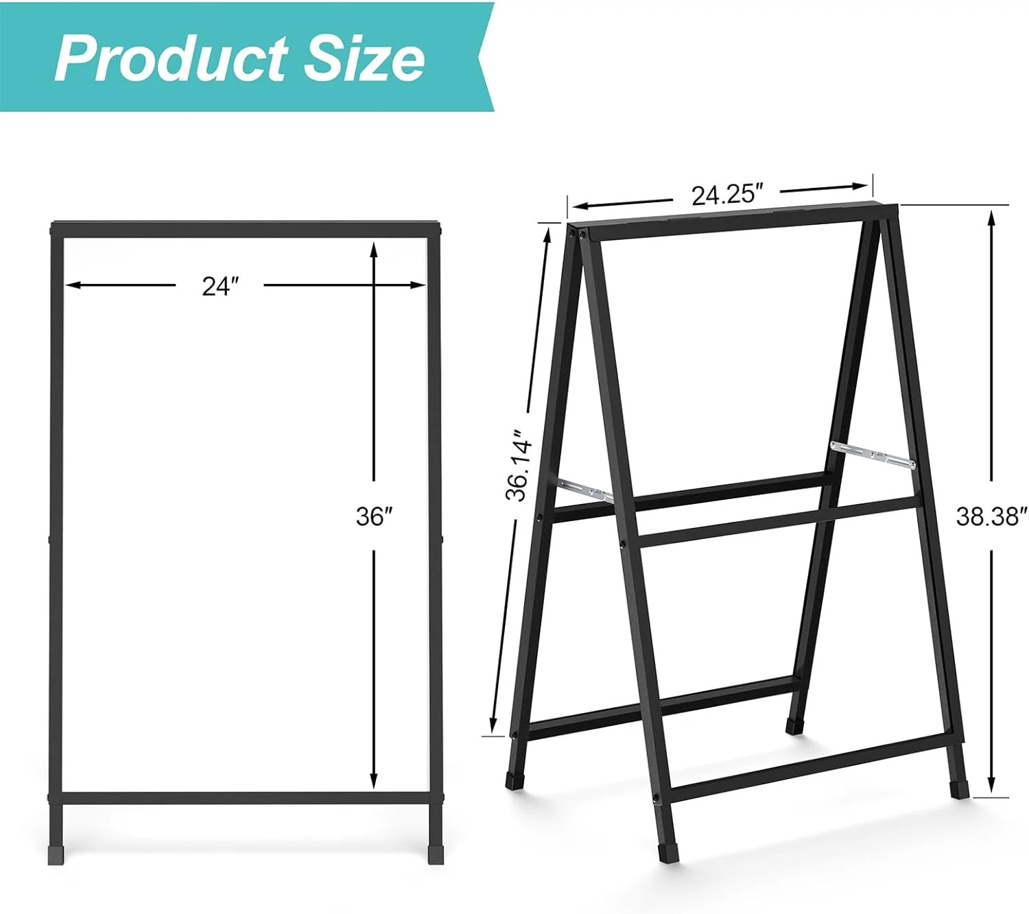 A Frame Signs 36 Inch Outdoor Heavy Duty Sandwich Board Double Sided Relx 24×36