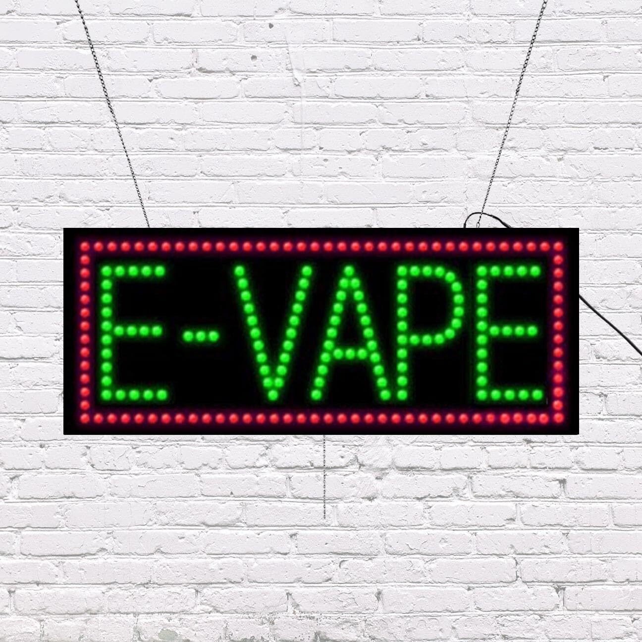 LED E-Vape Sign | Light Up Sign | 11″H x 27″W x 2″D