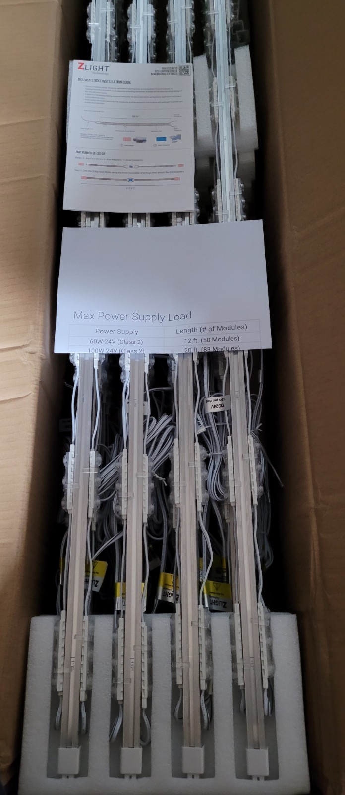 NEW ZLight 60″ Double Sided LED Linear Bar Z-ULTRA3-BESK-Box 20 Sticks