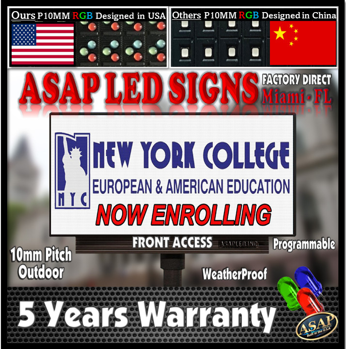 LED Sign Outdoor Board Full Color Programmable 25.5″ x 38″ – Made in USA