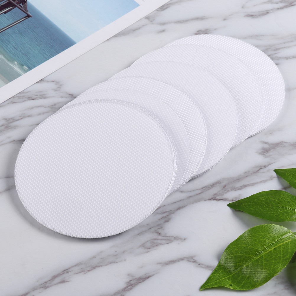 20Pcs Anti Slip Discs for Bathroom Reusable White Peva Non Slip Safety Tape