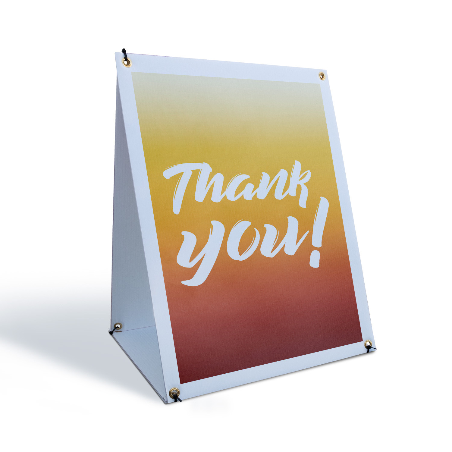 Thank You A-Frame Sidewalk Sign Customer Appreciation Clear Business Message