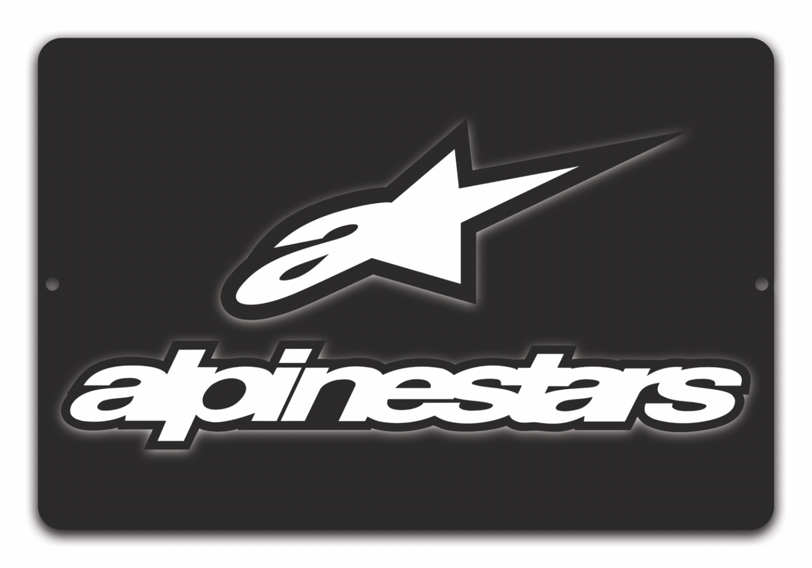 Alpinestars 12″x18″ Metal Sign Garage Man Cave