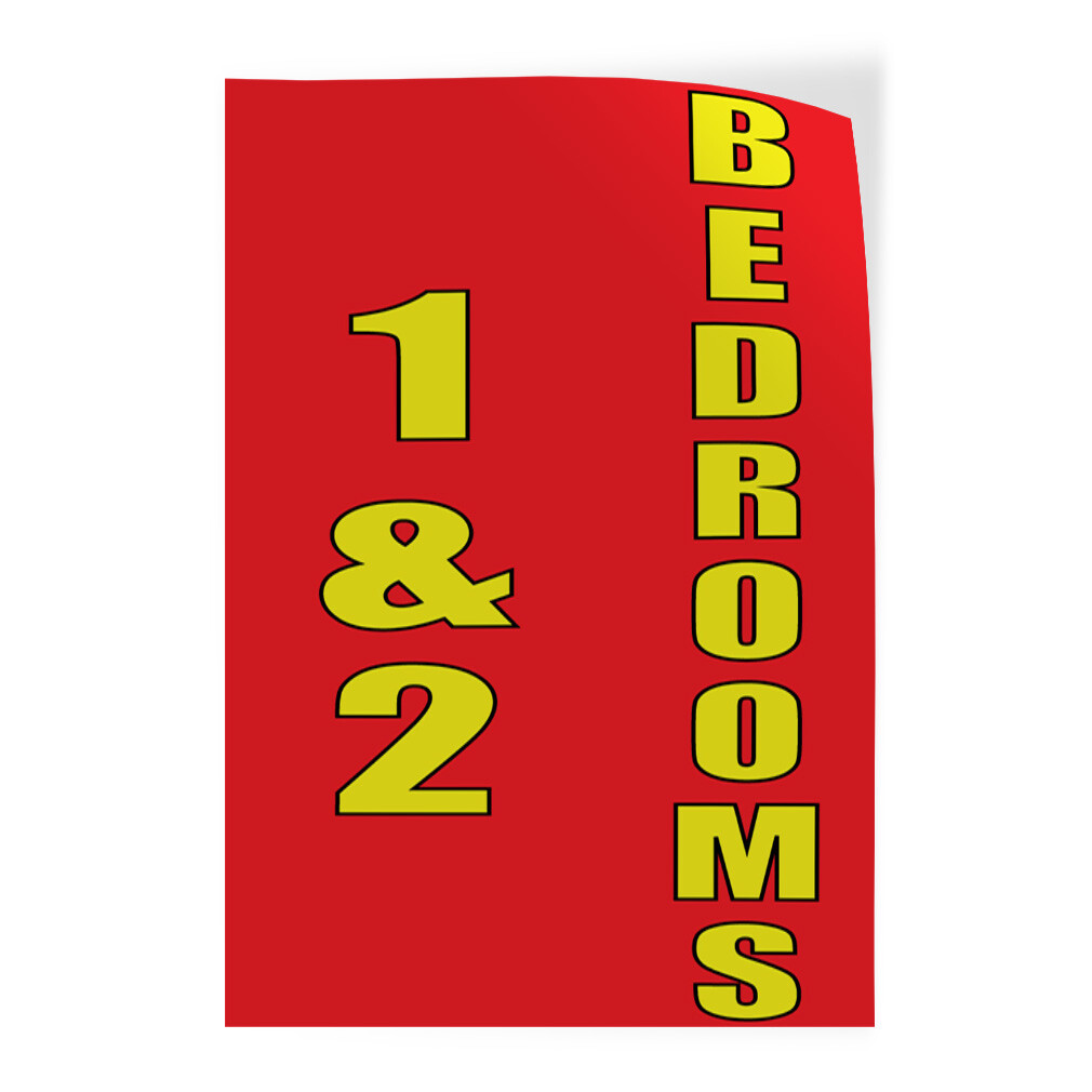 Door Decals Vertical Vinyl Stickers Multiple Sizes 1 & 2 Bedroom D Vinyl