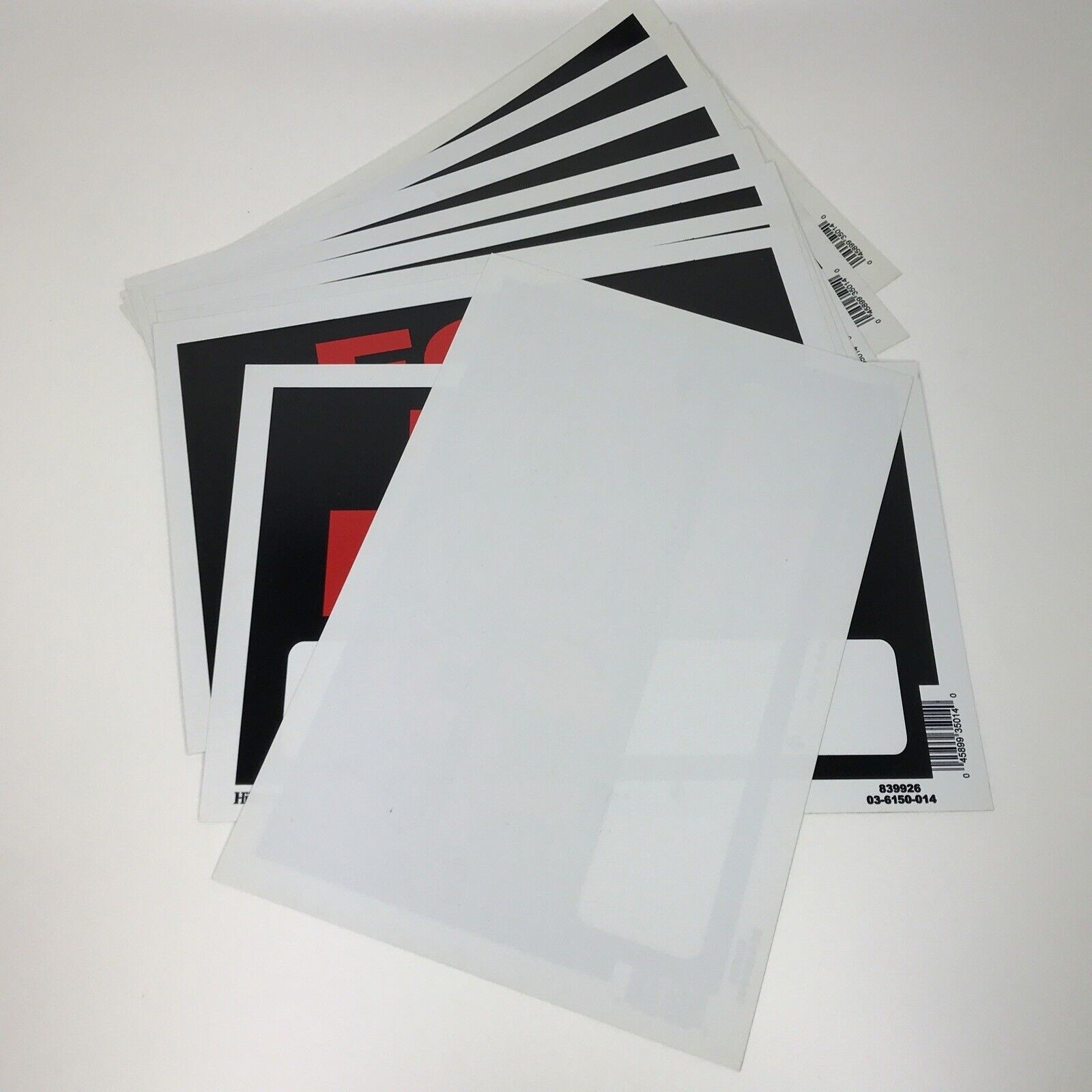 Lot/9 FOR RENT SIGNS by Hillman 8×12 Black RED White Durable Flexible Vinyl