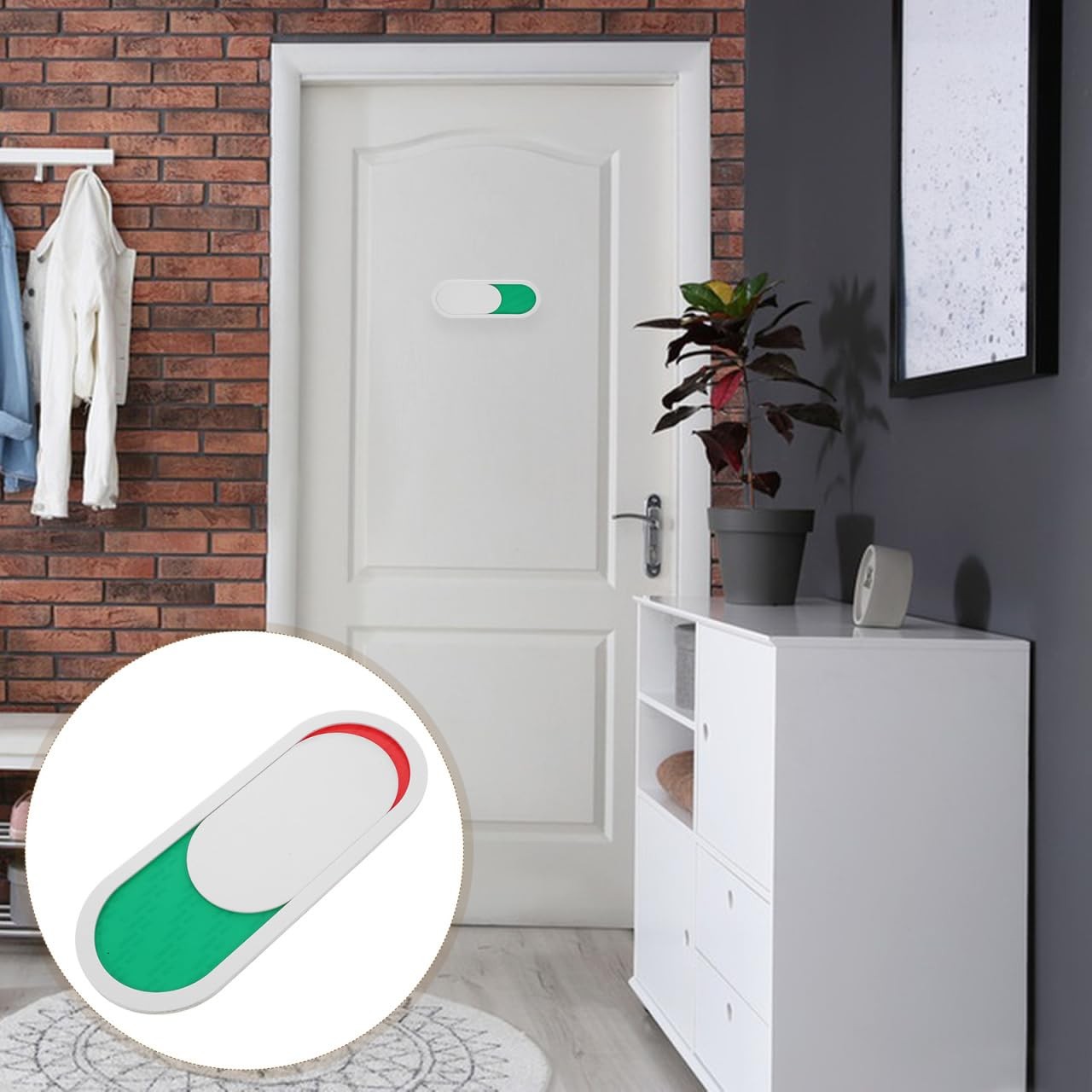 Privacy Door Sign Slider – 10X4 Inch Red Green Occupied Vacant Indicator for …
