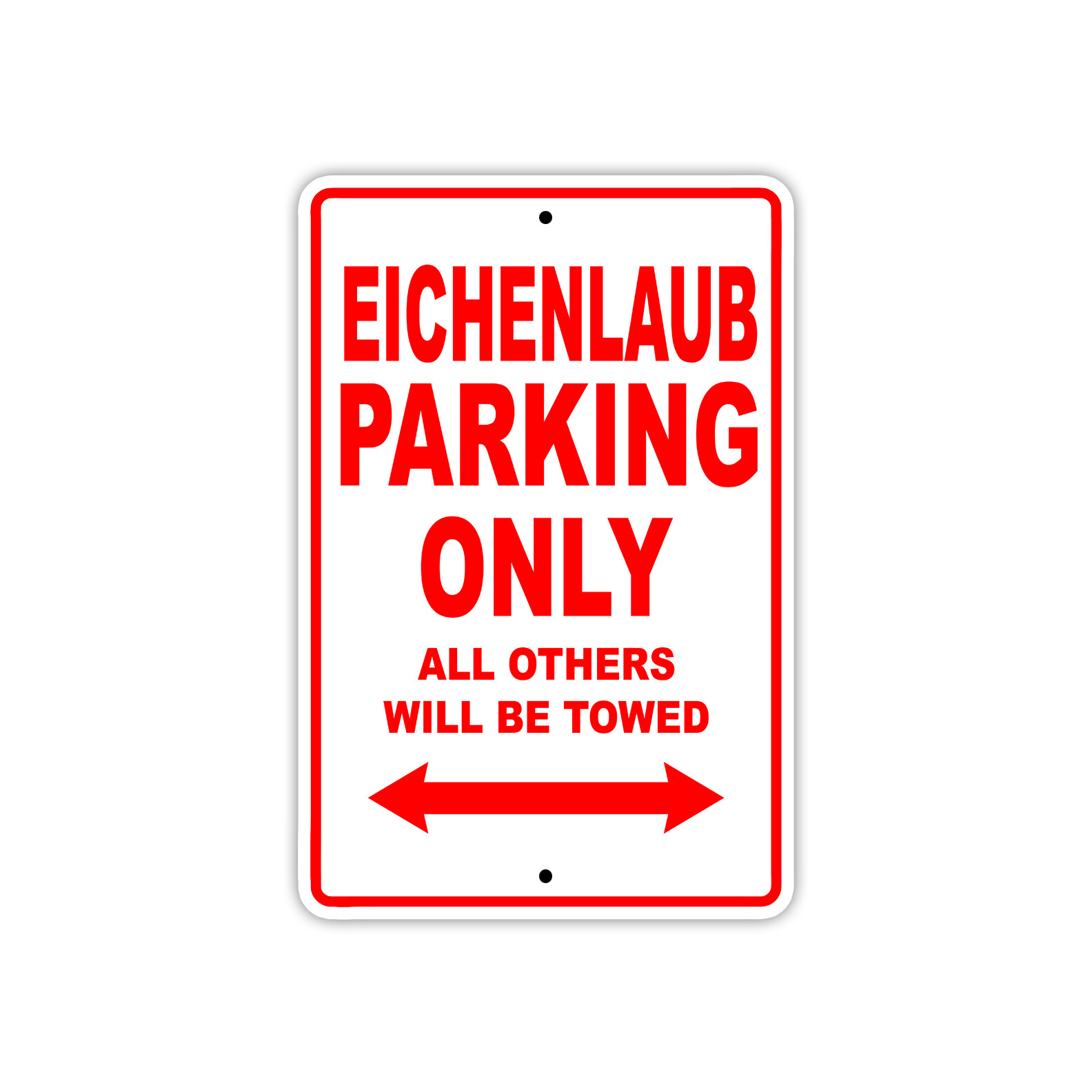 Eichenlaub Parking Only Boat Ship Decor Novelty Notice Aluminum Metal Sign