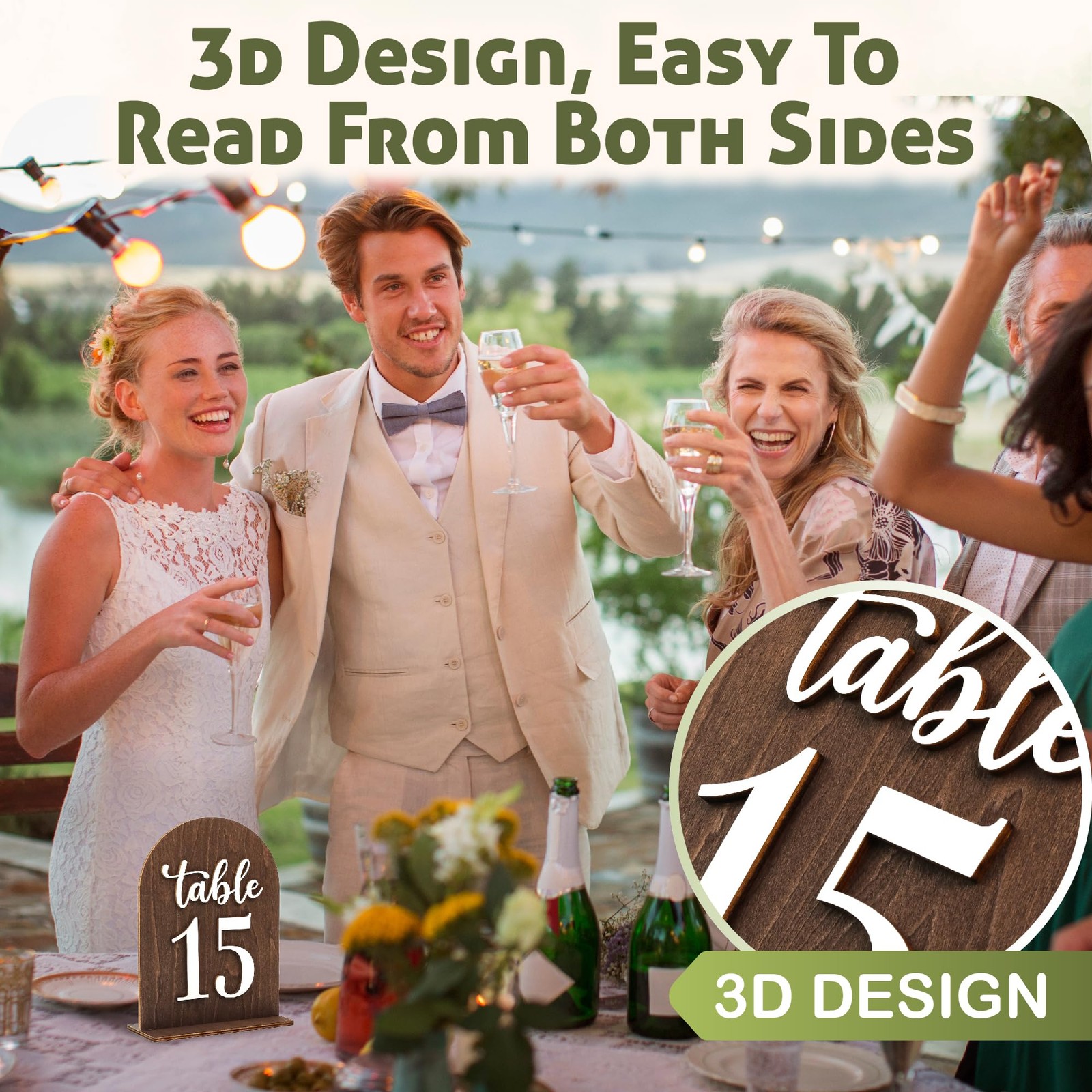 Woodamore Rustic Wedding Numbers 1-15 – Numbers For Wedding