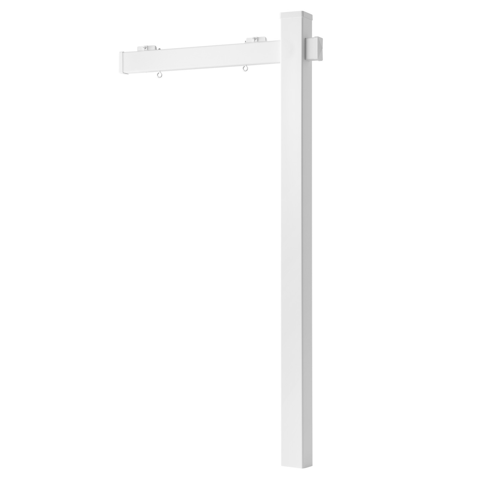 VEVOR Real Estate Sign Post PVC Realtor Yard Sign Holder 6 ft Tall White 2-Pack