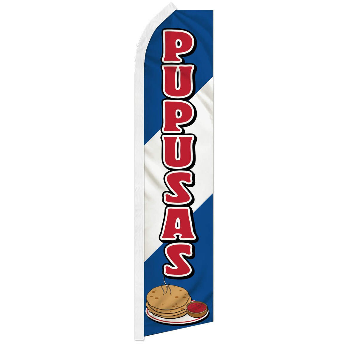 Pupusas Swooper Feather Flutter Advertising Flag Concessions Food Flag