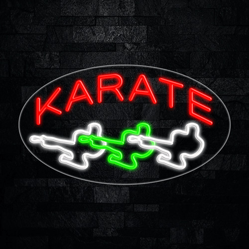Karate LED Neon Sign 28″L x 16″L #34534