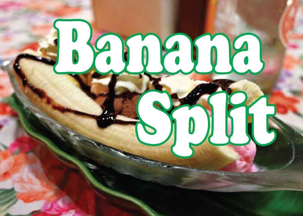 Banana Split 14″X10″ Store Retail Food Counter/Wall Sign