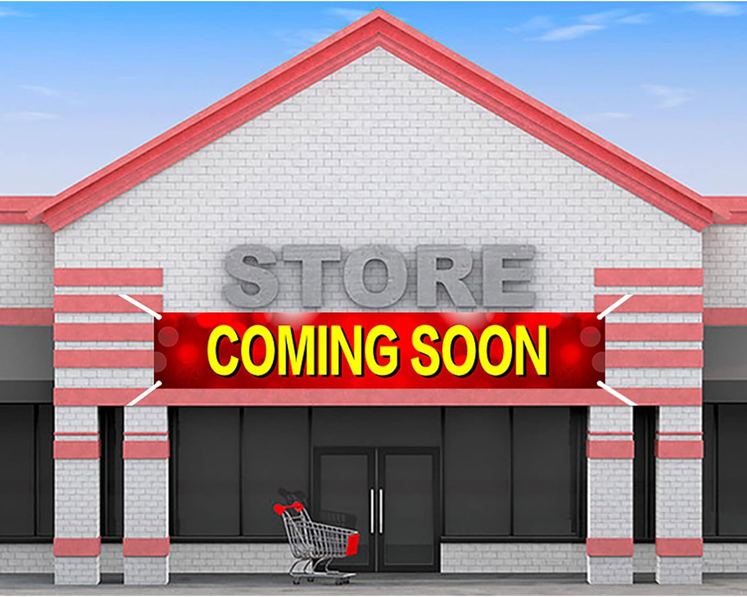 Coming Soon Banner, Coming Soon Large Sign,Outdoor Indoor Store Signs, Shop, Sto