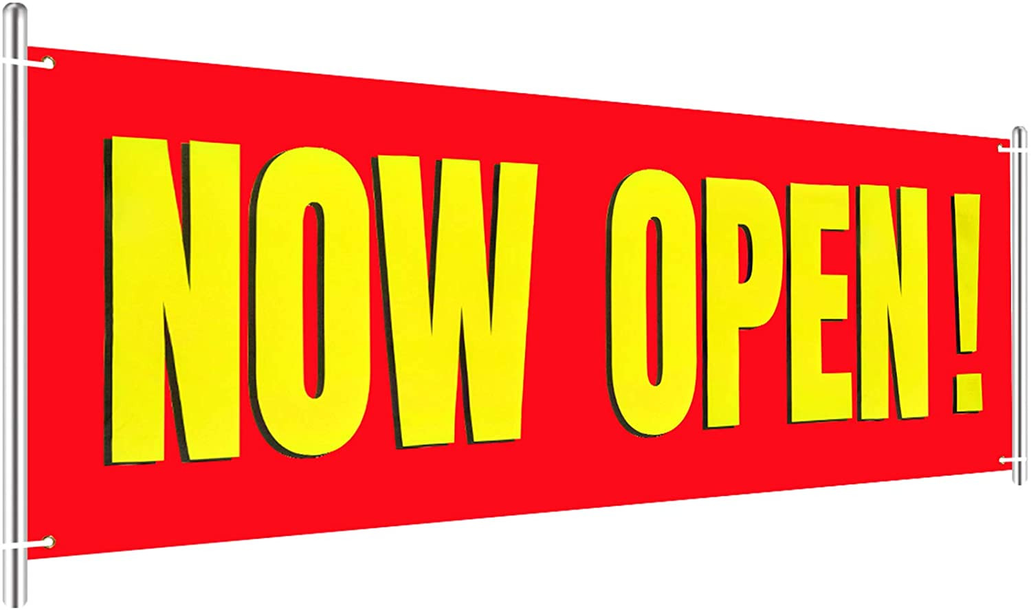Large Now Open Banner Outdoor Indoor Signs Now Open Sign Hanging Banner 3′ X 8′