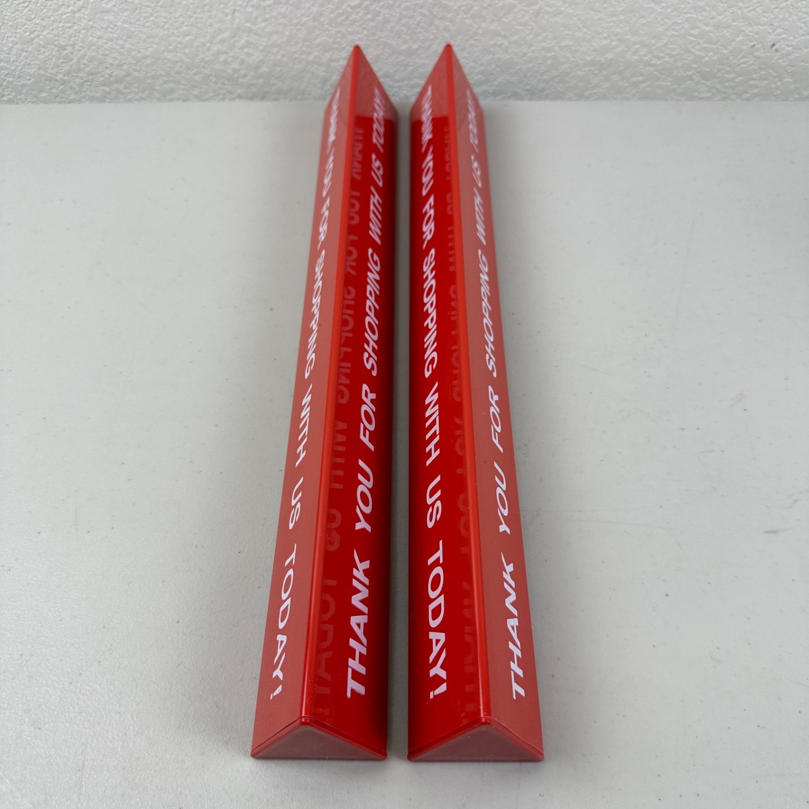 2 Pcs Checkout Lane Divider Sign Double Side Printed Thank You For Shopping With