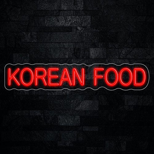 Korean Food LED Neon Sign 27″L x 5″H #32438