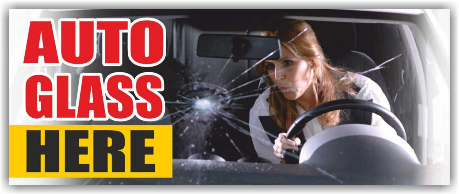 AUTO GLASS SPECIALIST Advertising Banner Vinyl Mesh Sign Service Shop Windshield