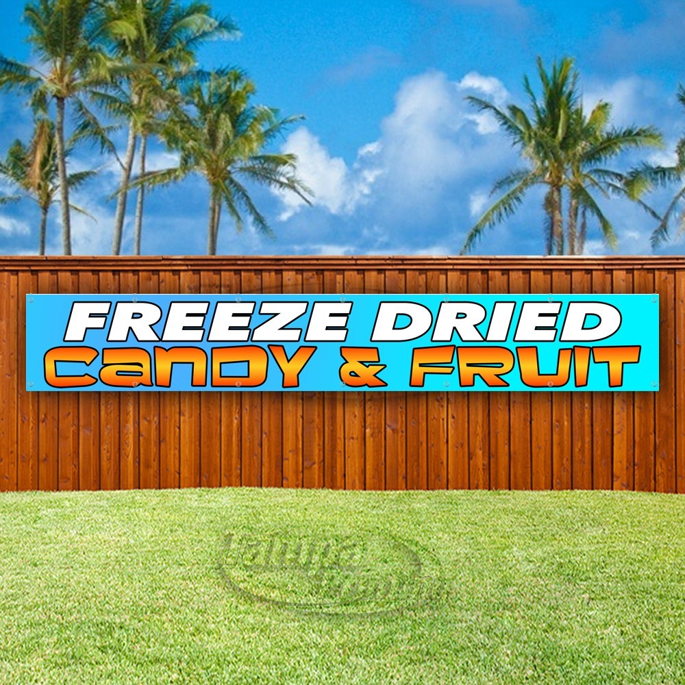 FREEZE DRIED CANDY & FRUIT Advertising Snack Vinyl Banner Flag Sign USA XL02109