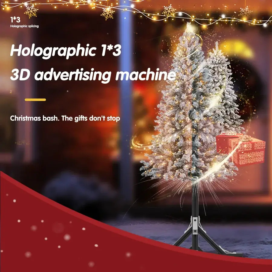 3D Hologram Fan LED Display Advertising Projector Shop Video Sign 3D Hologram