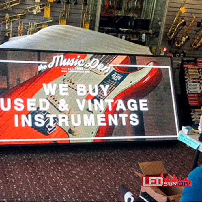make offer P8 52″ X 102″ (4×8) double sided programmable color outdoor led sign