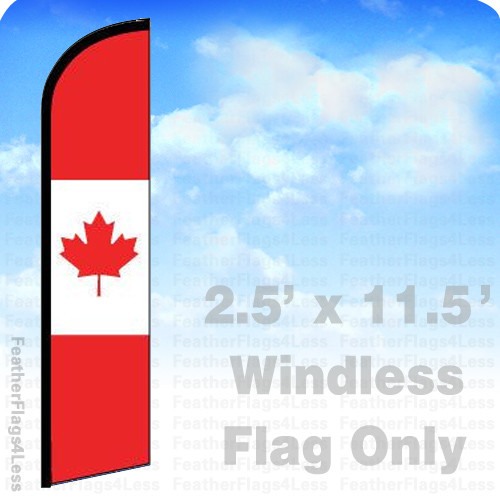 CANADA – Windless Swooper Feather Flag 3×11.5′ Banner Sign – rf