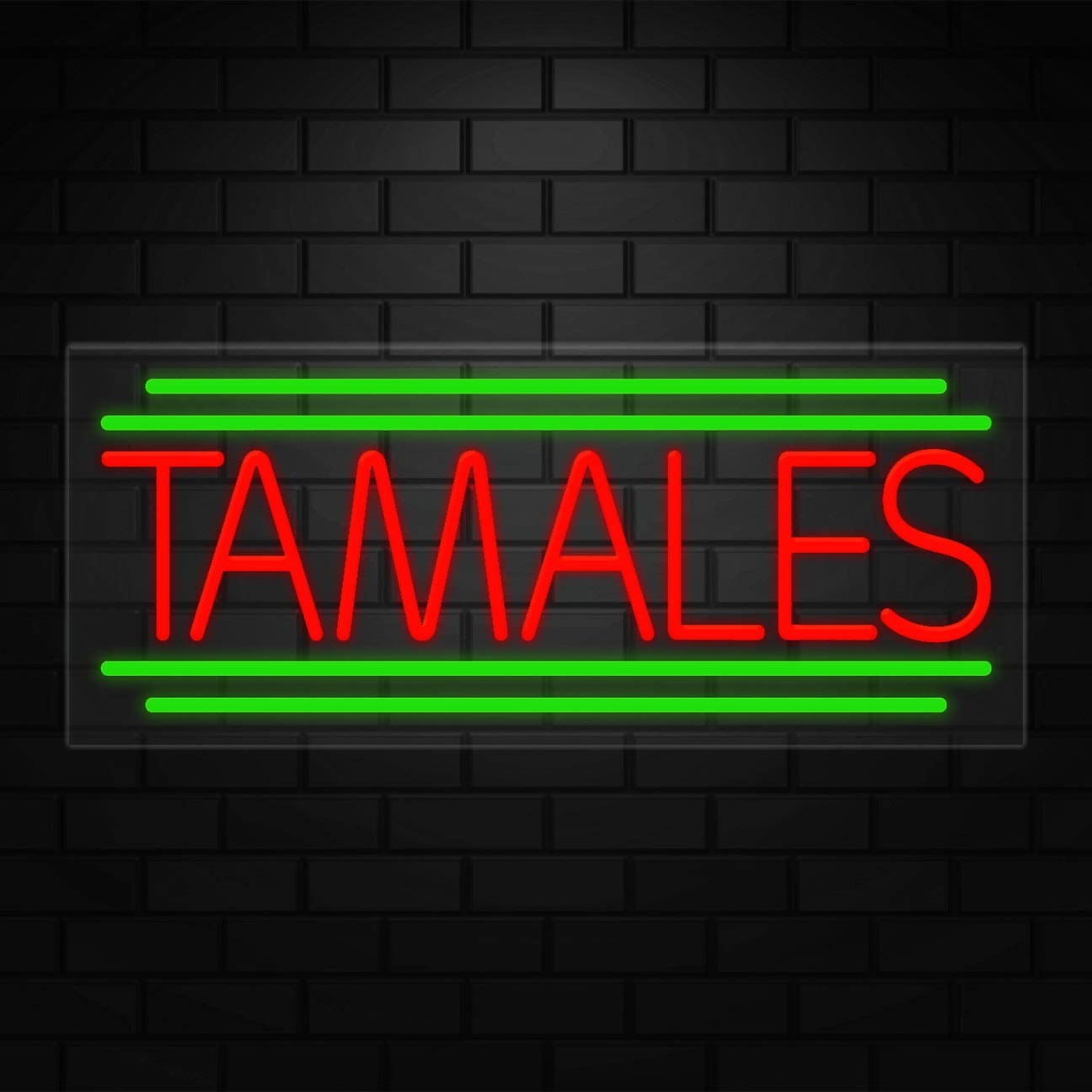Tamales Neon Sign for Retail Displays | LED Flex Neon | 30″W x 12″H x 1″D