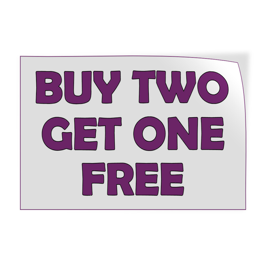 Decal Stickers Buy 2 Get 1 Free Vinyl Store Sign Label Business