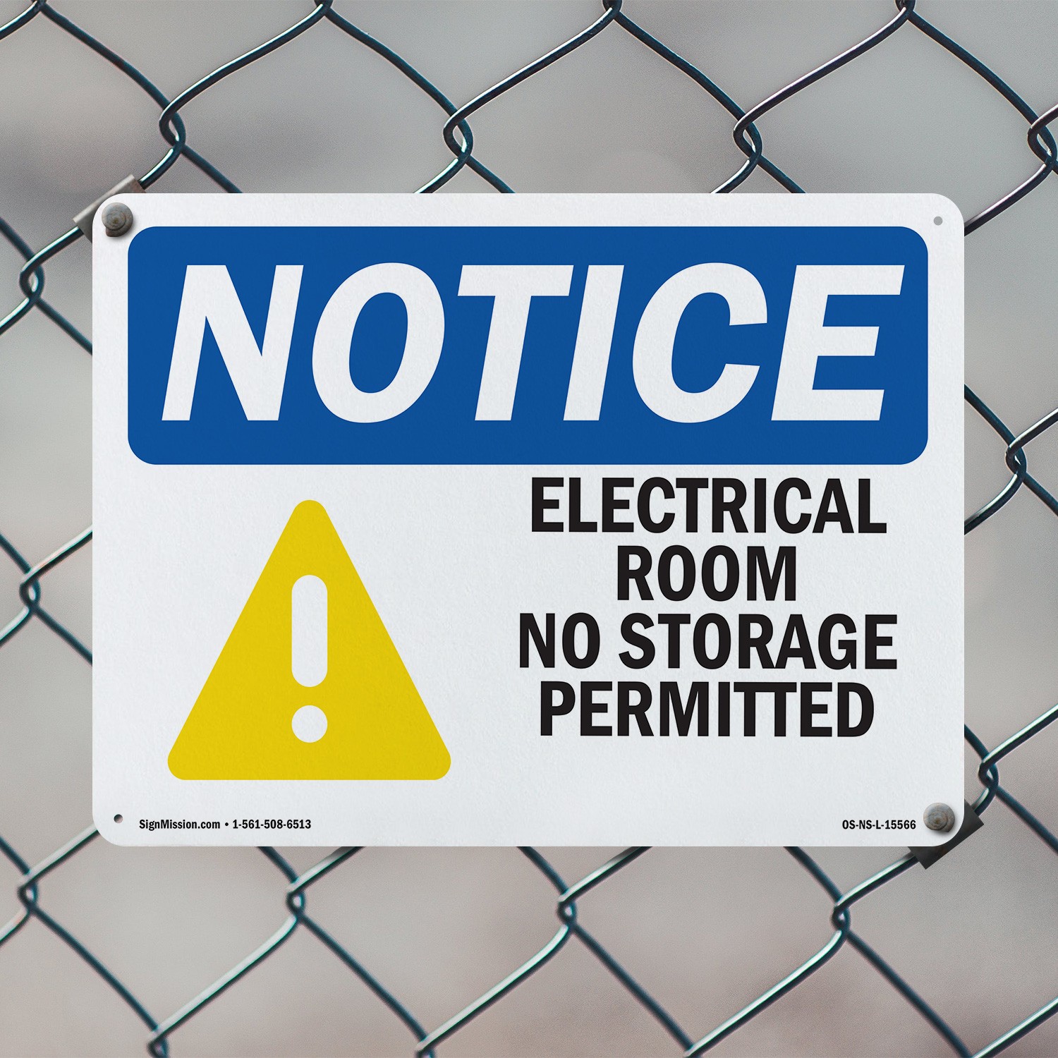 Electrical Room No Storage Permitted OSHA Notice Sign Or Decal – 5 or 10 Pack