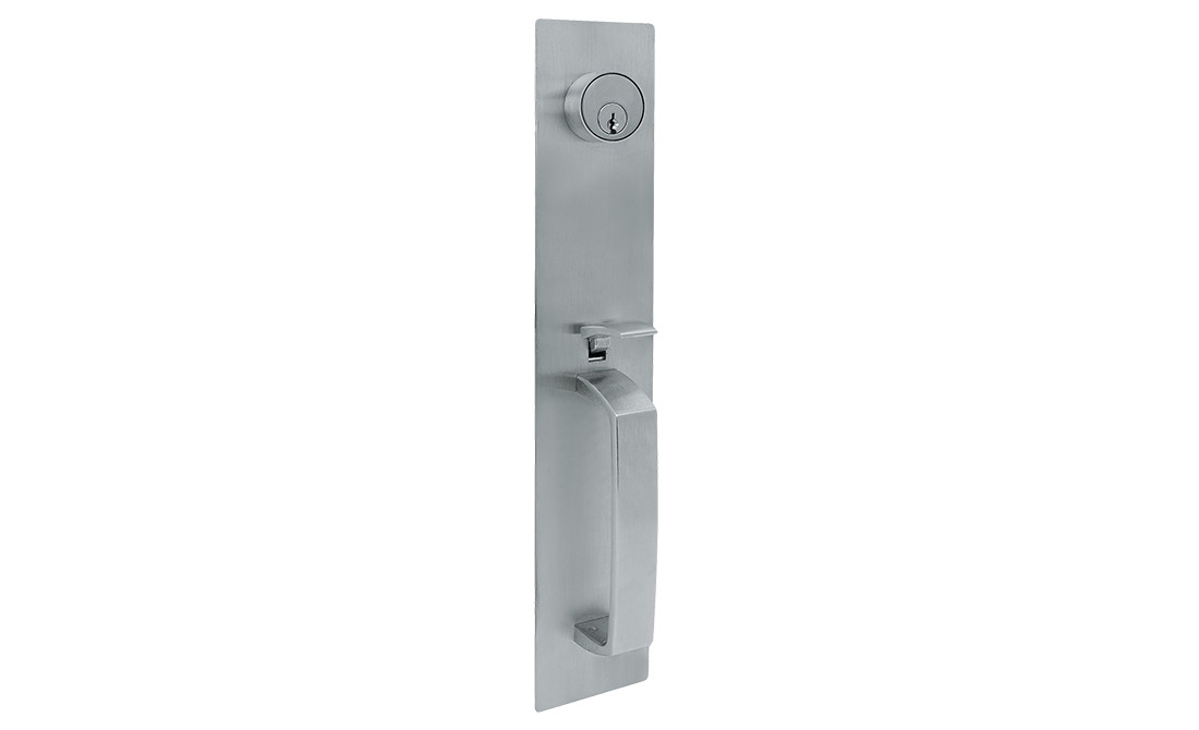 Thumbpiece Trim Entrance Key Locks Or Unlocks Trim Satin Stainless Steel