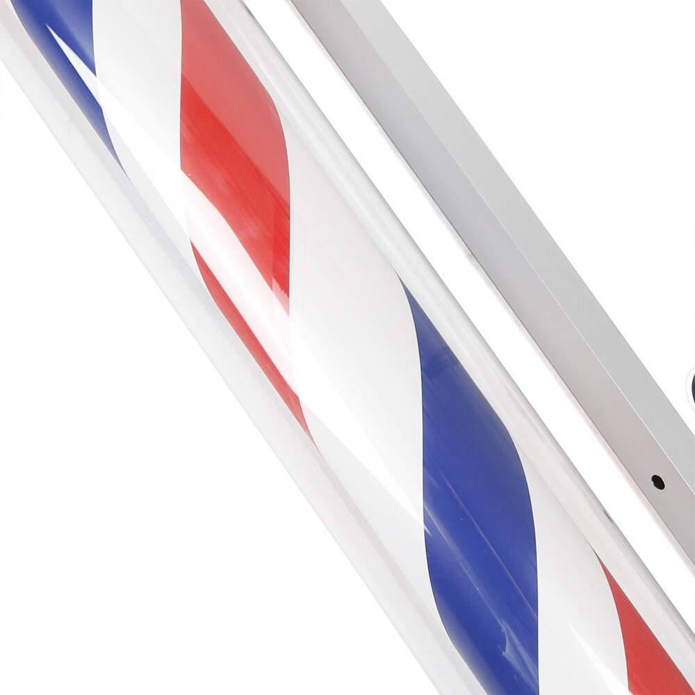 40″ Outdoor Barber Shop Pole Rotating Light Hair Salon Sign Illuminated Light
