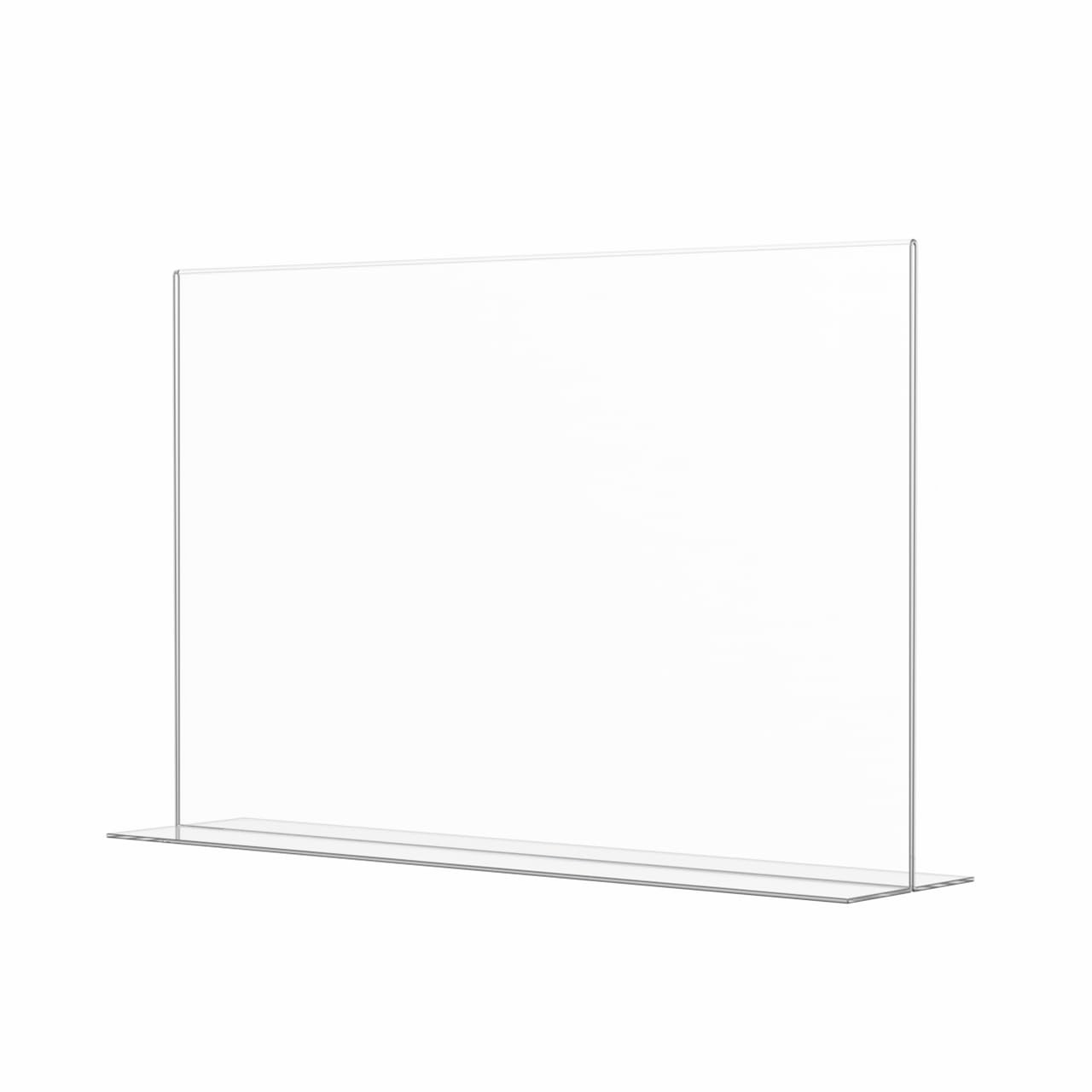Marketing Holders Sign Holder 17″ x 11″ Counter Bottom Loading 17 x 11, Clear
