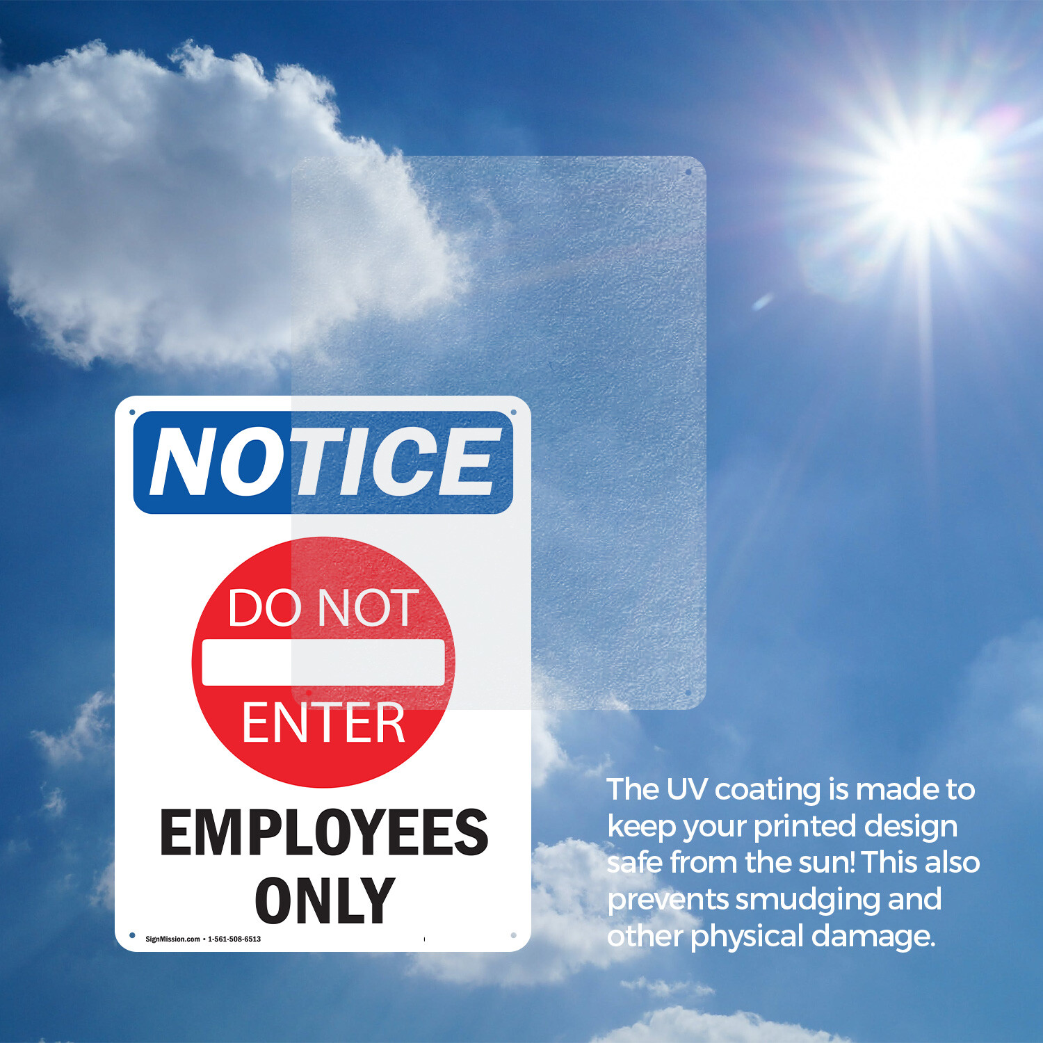(2 Pack) Employees Only OSHA Notice Sign Decal Metal Plastic
