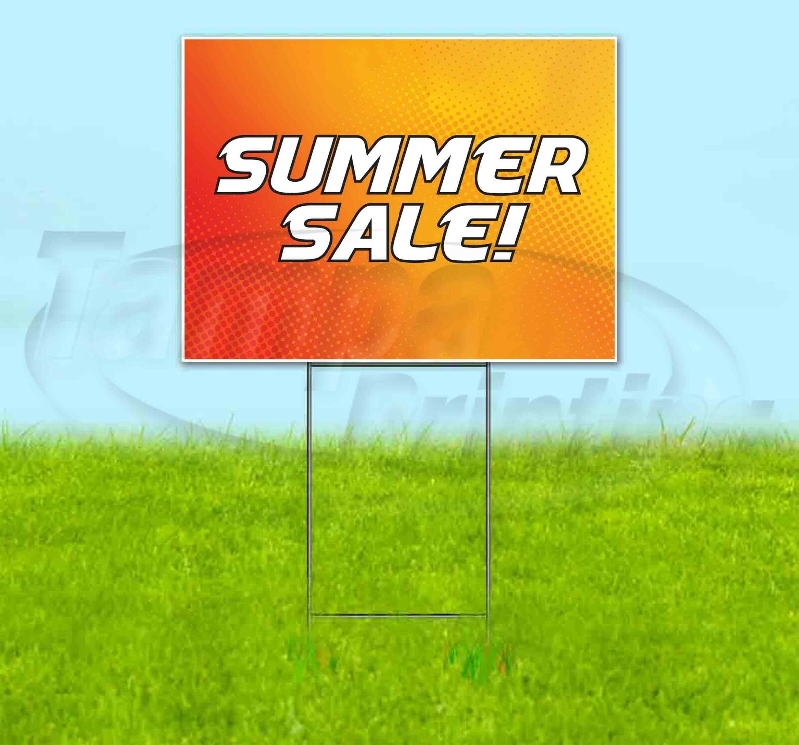 SUMMER SALE 18×24 Yard Sign Corrugated Plastic Bandit Lawn Business SEASONAL