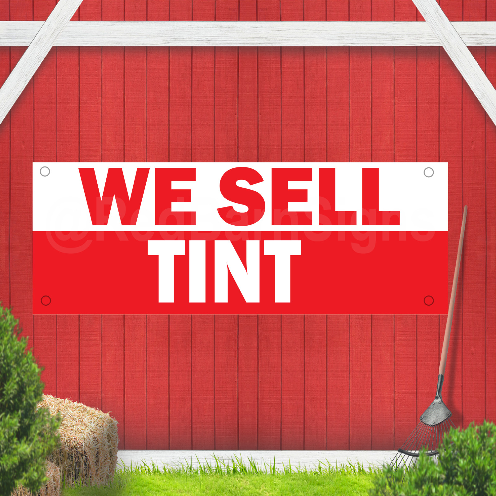 We Sell Tint Indoor Outdoor Vinyl Banner Design