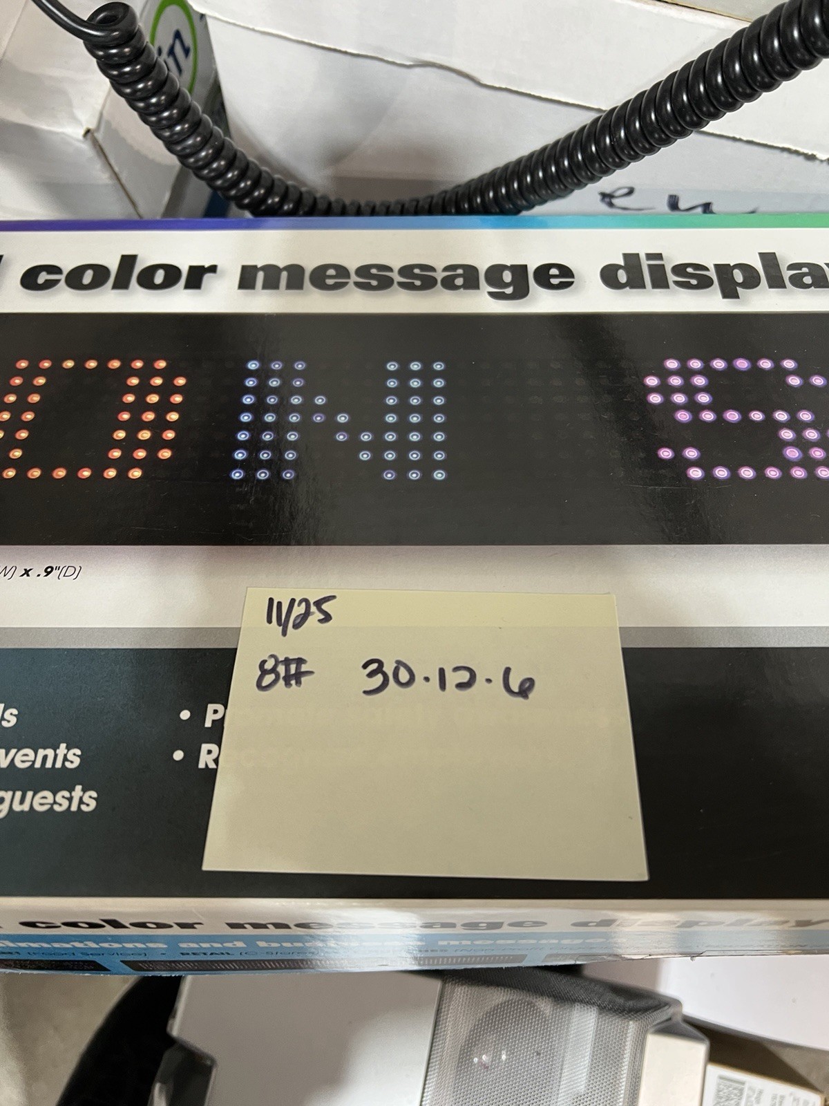 BETA-BRITE 26″ ELECTRONIC COLOR MESSAGE DISPLAY SIGN NEW IN BOX