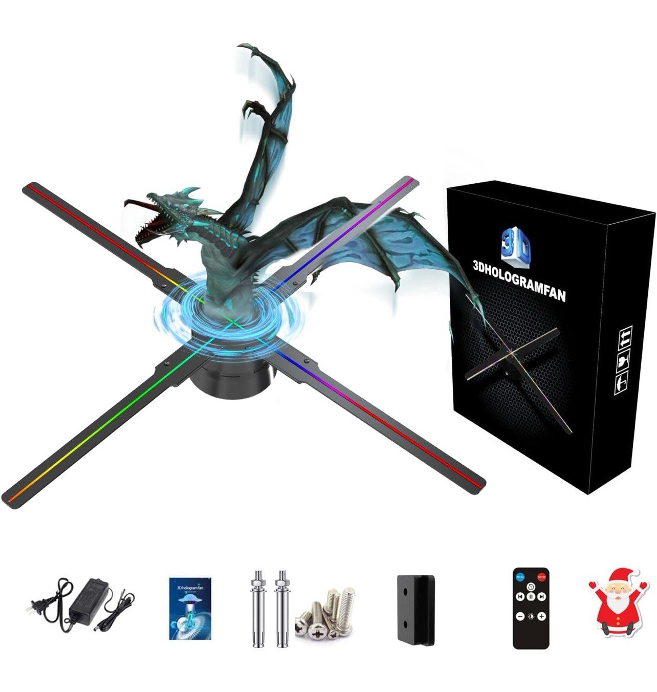 MISSYOU 3D Hologram Fan 18.1″ With Remote/Bluetooth/WIFI 2000*1444px Resolution