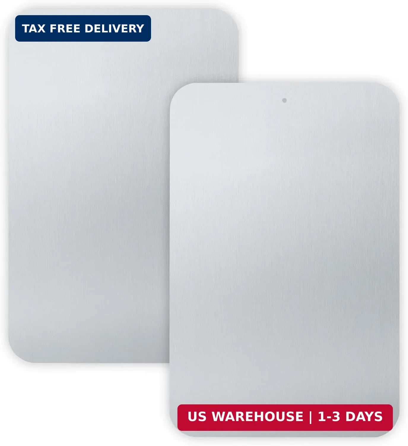2-Pack White Metal Sign Blanks, 18″x 12″ .04″ Rust Free Aluminum, Reflective, UV