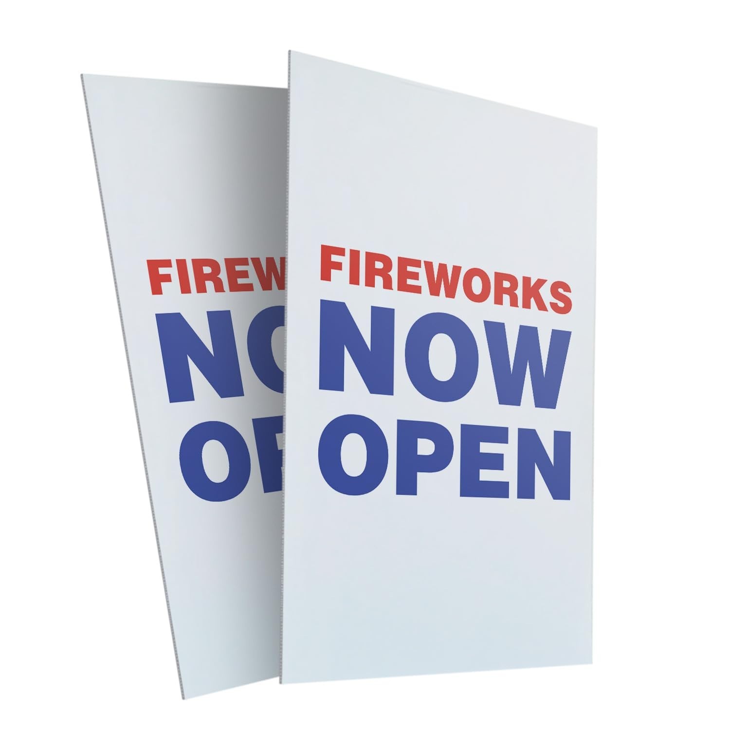 SignMission Fireworks Now Open (2-Pack) 24 Inch X 36 Inch Plastic Signs Sign
