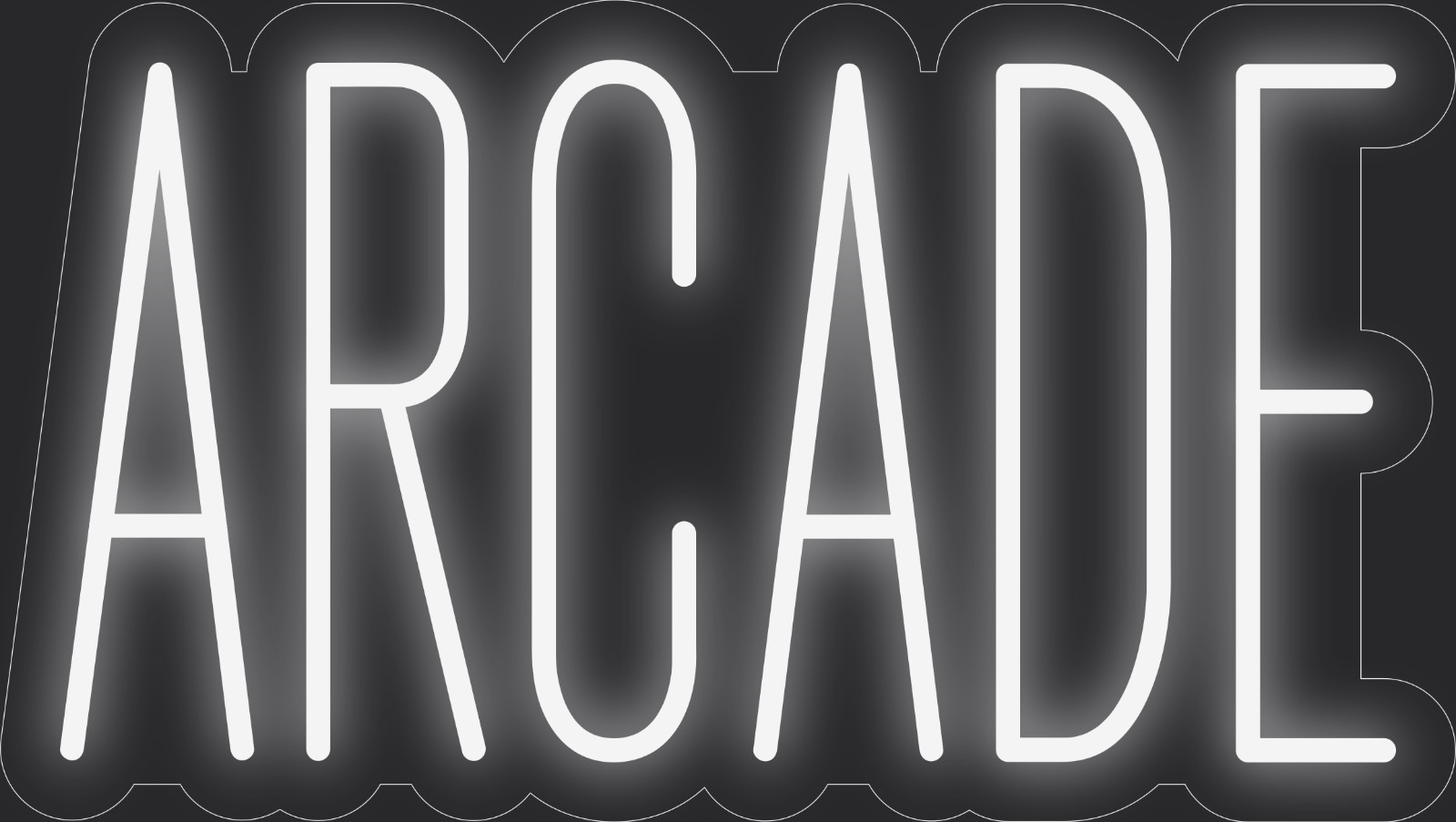 Arcade Neon LED Sign Business Wall Decor Lighted Store Sign 24 x 13 in.