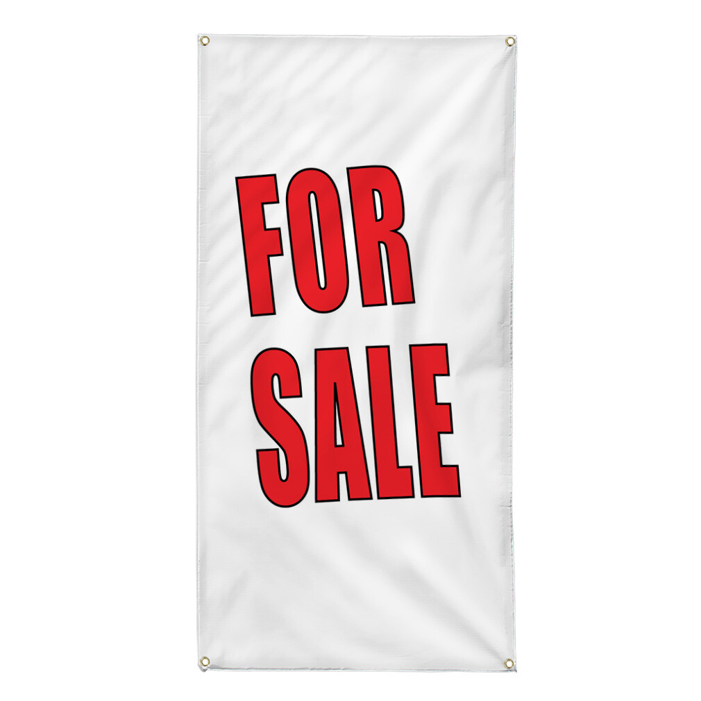 Vertical Vinyl Banner Multiple Sizes For Deal Weatherproof Industrial Yard Signs